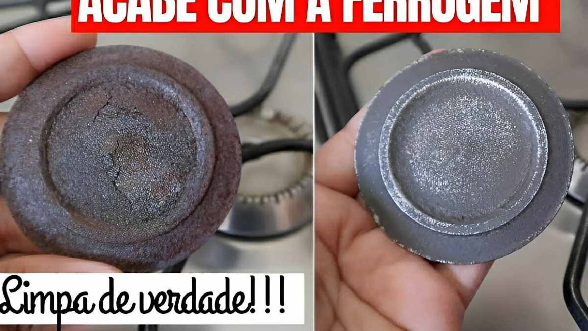 Como tirar ferrugem das bocas do fogão apenas 2 ingredientes