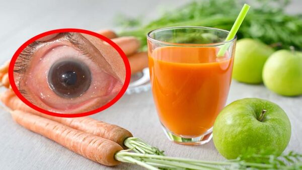 1 zanahoria, 1 manzana, 3 hojas de espinaca y 1 vaso de agua: prepara este licuado para tu vista.