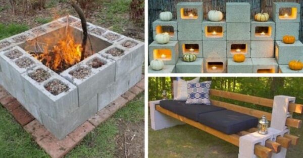 12 impresionantes ideas de decoración de bloques de cemento que cambiarán tu hogar