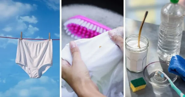 3 prácticos consejos para recuperar la blancura de tu ropa interior amarillenta sin usar lejía