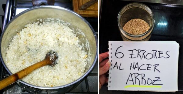 6 errores comunes que la mayoría comete al hacer arroz