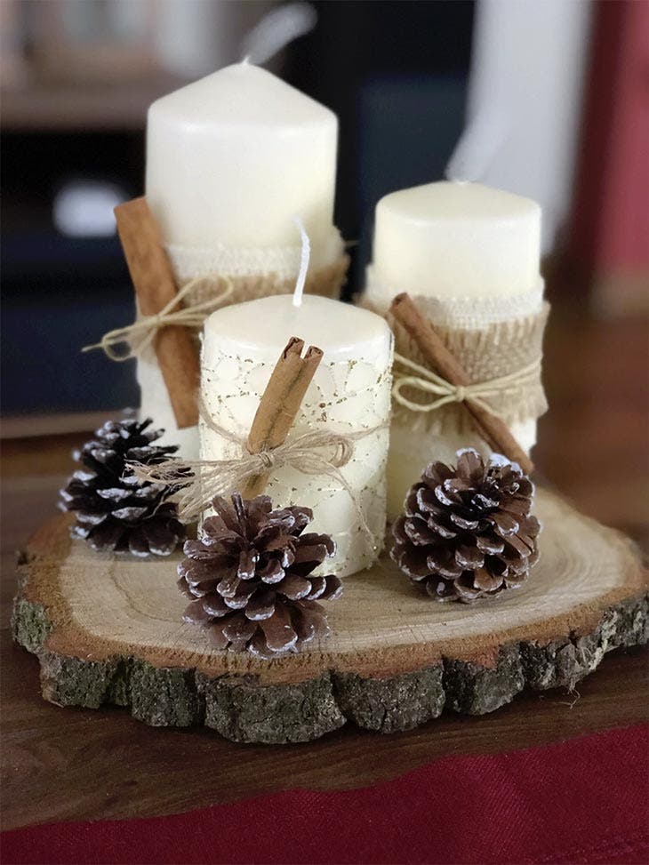 centros de mesa con piñas