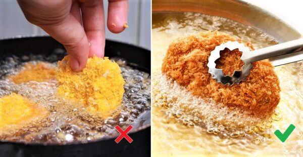 7 trucos caseros para evitar que el aceite brinque al freir