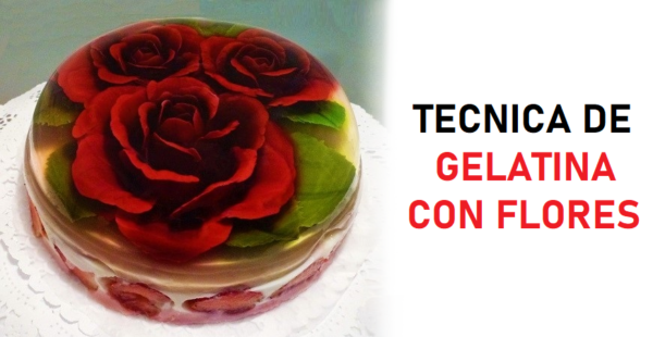 Así se colocan hermosas flores 3D dentro de una gelatina