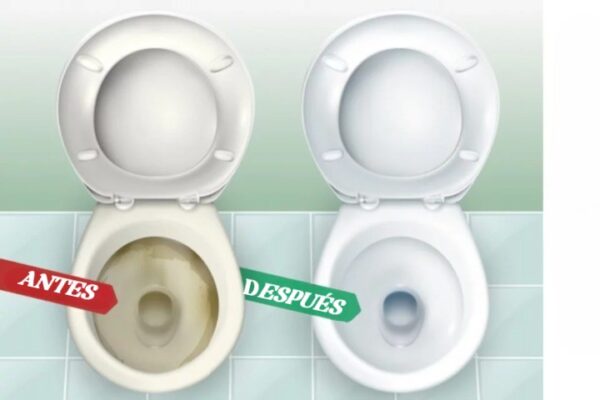Blanquear un inodoro amarillento: ¡4 remedios caseros potentes y económicos!