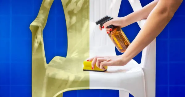 ¿Cómo hacer que las sillas de plástico blancas luzcan como nuevas? Solo usa ese ingrediente que tienes en casa