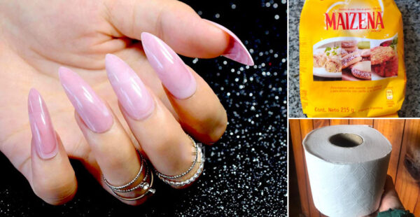 Cómo hacer uñas postizas caseras con papel higiénico y maizena