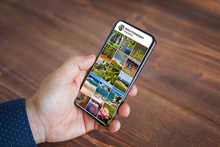 navegar por la galería de fotos
