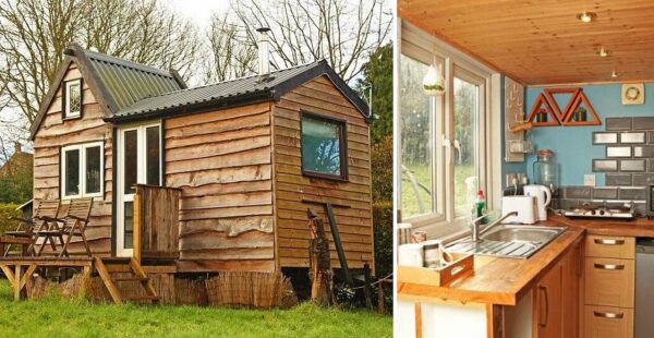 Construye una elegante casa estilo «Tiny House» de madera para poder vivir sin gastos excesivos
