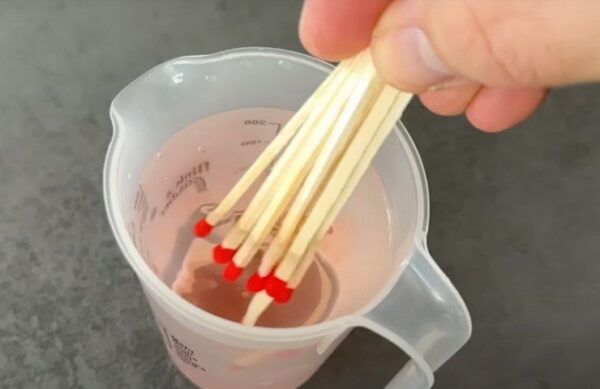 Disuelve los fósforos en agua, tendrás ventajas considerables