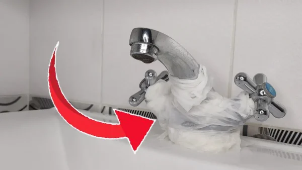 Envuelve una bolsa sobre el grifo de tu casa, soluciona un problema muy común