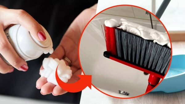 Espuma de afeitar en una escoba, quítasela a su marido: este es el secreto de toda ama de casa