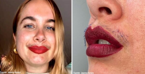 Joanna Kenny, la influencer que muestra su bigote para expresarse