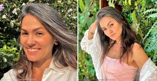 La actriz Suzana Alves es criticada por dejar sus canas al natural