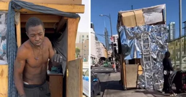 La historia de James Safari Parker: El hombre sin hogar que construyó una casa de dos pisos de cartón