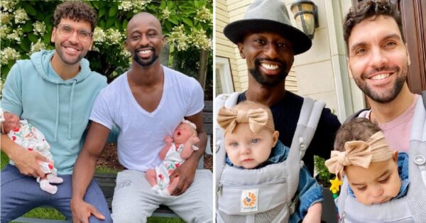 La historia de dos padres que disfrutan criando a sus mellizas. Son una familia feliz