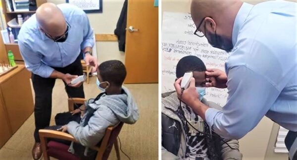 La historia del director de escuela que decide cortar el pelo de un alumno