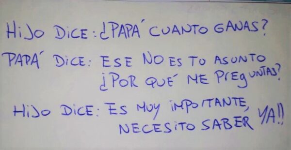 La triste charla de un niño con su padre que nos deja una gran enseñanza