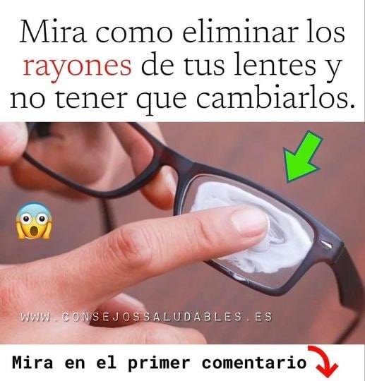 MIRA COMO ELIMINAR LOS RAYONES DE TUS LENTES Y NO TENER QUE CAMBIARLOS