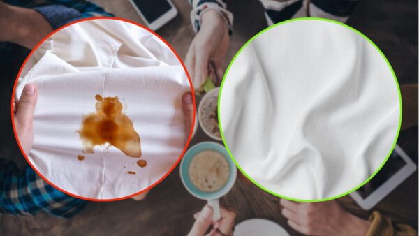 Manchas de café en la ropa, quitarlas es muy sencillo: bastan 3 ingredientes de cocina