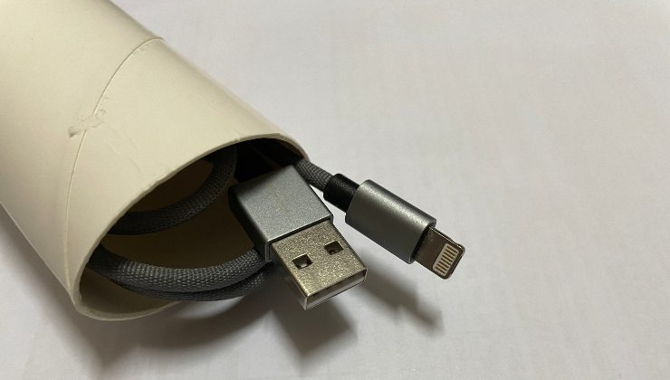 Rollos de cartón para clasificar cables.