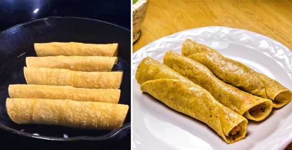 Pegamento para dorar los tacos sin que se abran en la cocción