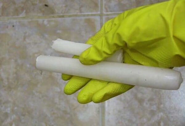 Punta de vela para una limpieza completa de juntas de baldosas!