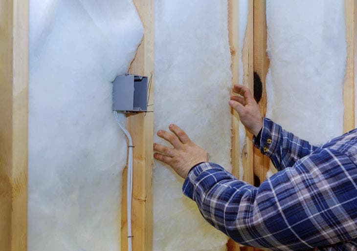 Aislamiento de paredes de lana mineral