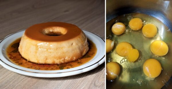Receta de flan de huevo casero para realizar con solo 3 ingredientes