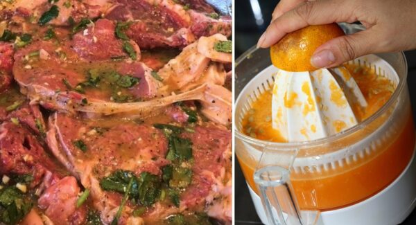 Receta para marinar y ablandar carne de res con jugo de naranja