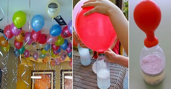 Sencillo truco para hacer un globo flotante sin helio