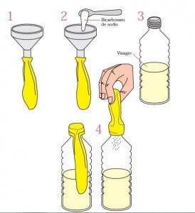 preparación globo flotante sin helio