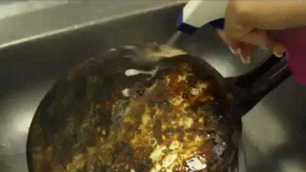 Sólo esta mezcla natural hará brillar cualquier olla y sartén crujientes.