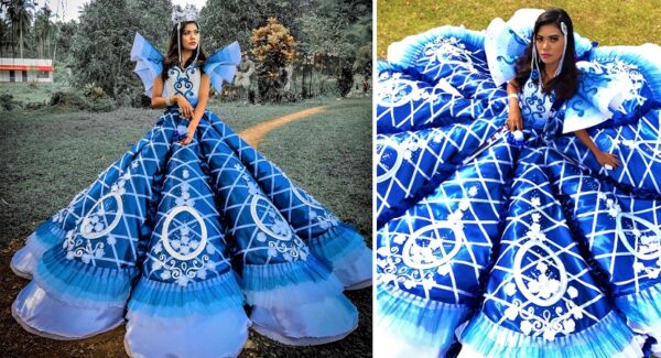 Su hermano le crea un vestido casero tras descubrir que no podían pagar uno