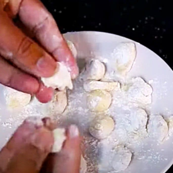 bolas de pasta de dientes