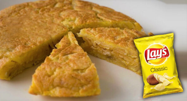 Tortilla de papas fritas de paquete: Receta lista en 5 minutos