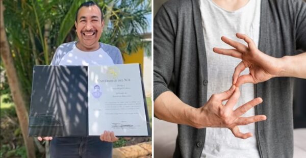 Un maestro aprende a hablar con señas al saber que tendría una alumna sorda