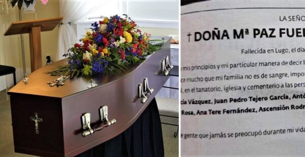 Una señora dejó una lista de invitados a su propio funeral para evitar personas falsas