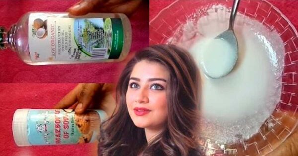 Utilice aceite de coco y soda para para lucir de 3-5 años más joven con líneas finas y sin arrugas