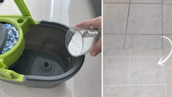 Come preparare un detergente naturale per pavimenti che sgrassa e pulisce le fughe