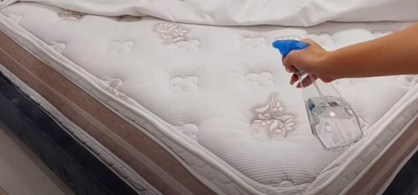 SE VUOI FARE SPARISCERE LE MACCHIE DEL MATERASSO, SPRUZZA QUESTO LIQUIDO NATURALE