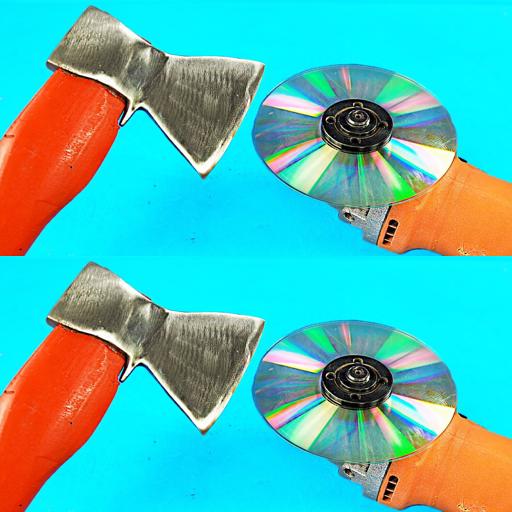 AXcellent Ax Sharpening Hack in 10 Seconds Flat – Usare un CD per tagliare sopra!