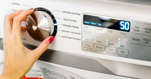 A configuração recomendada para lavar cortinas. Eles sairão lisos e quase secos.