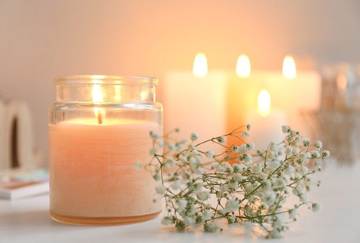 velas em casa