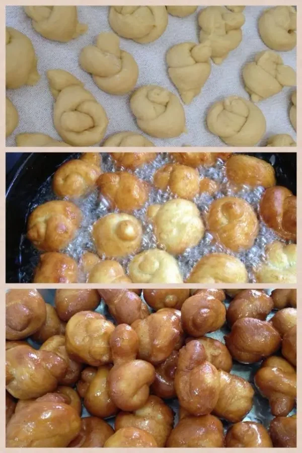 Bolinho de Nó frito simples e delicioso