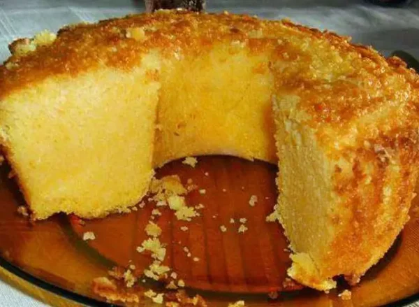 Bolo Pamonha cremoso de liquidificador