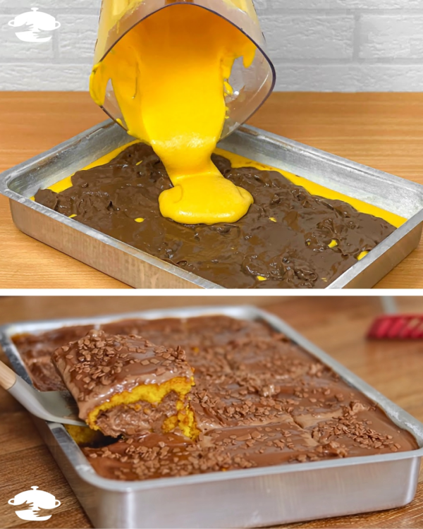 Bolo de Cenoura Recheado com Brigadeiro