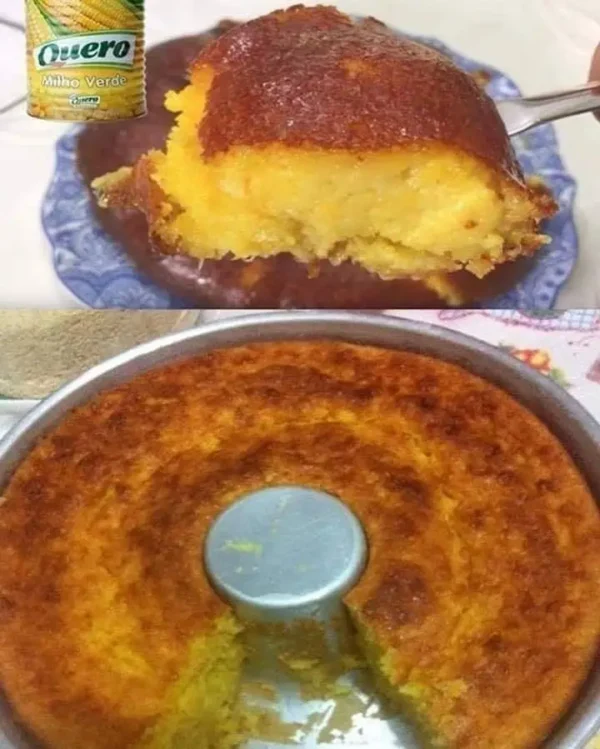 Bolo de Milho Cremoso e Molhadinho