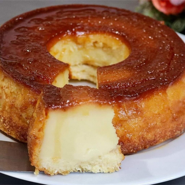 Bolo de Queijadinha no Liquidificador