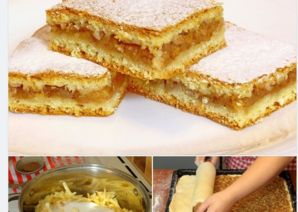 Bolo de maçã segundo receita tradicional – bolo de maçã macio, úmido e aromático